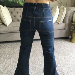 Mango high waisted boot cut jeans in size 4